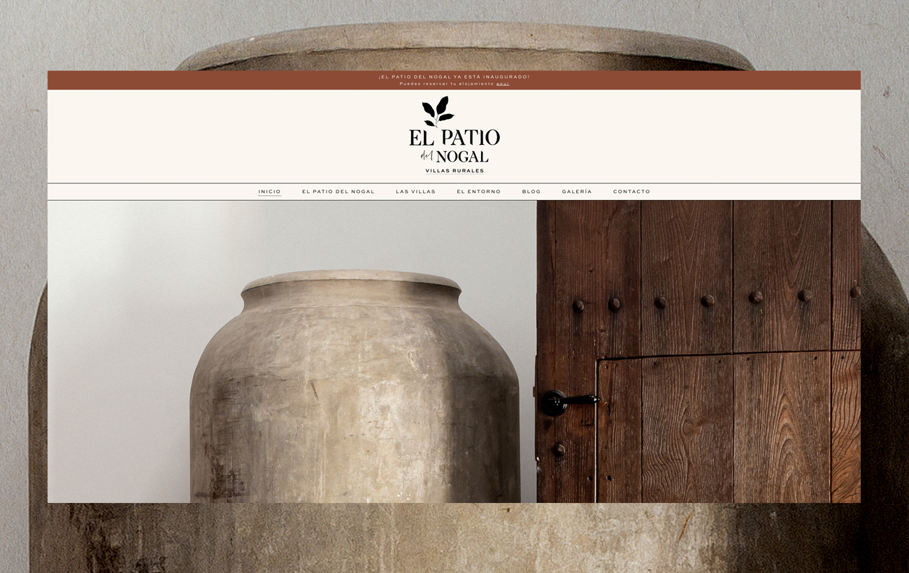 Diseño web para El Patio del Nogal